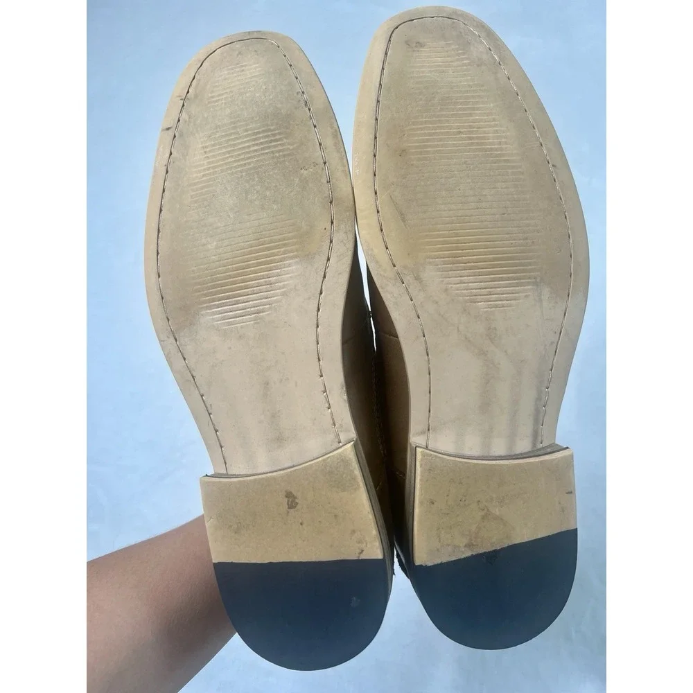 Steve Madden Mens Jagwar Cap Toe Oxford Brown Leather Dress Casual Shoes Sz 9.5‎